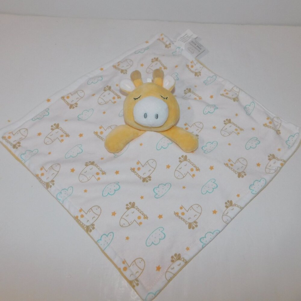 Koala Baby White Yellow Giraffe Security Blanket Baby lovey nunu Soother